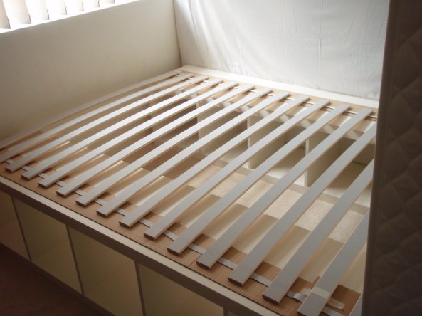 DIY Bed Frame with Storage